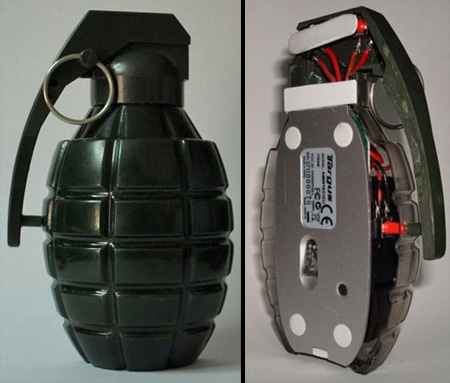 Hand Grenade Computer Mouse