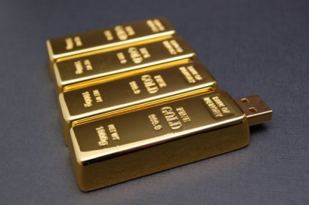 Gold Brick USB Flash Drive