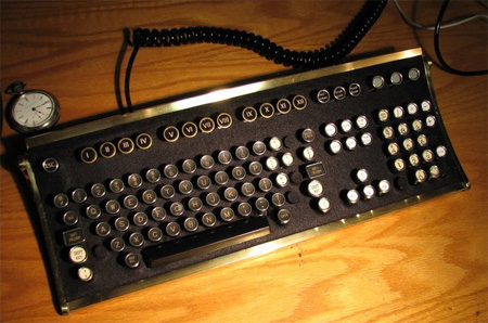 Steampunk Keyboard عکسهایی جالب از 10کیبورد غیر معمولی