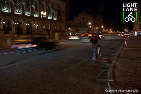 Innovative LightLane Bike Lane Concept 5