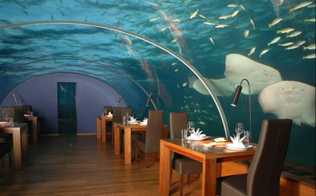 Underwater Restaurant in Maldives