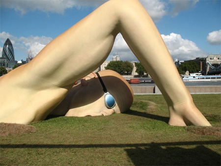 Swimmer Sculpture