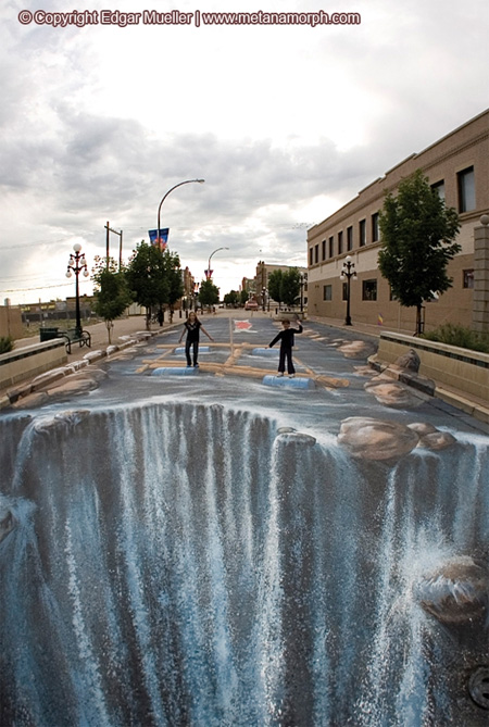 3D Waterfall in Canada