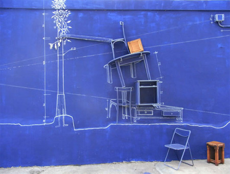 Creative Blueprint Art Installation 3