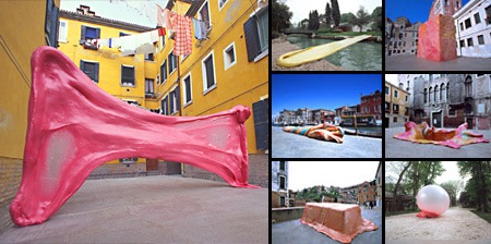 Giant Chewing Gum Sculptures in Venice