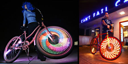 LED Bike Wheel Video Display System Seen On www.coolpicturegallery.net
