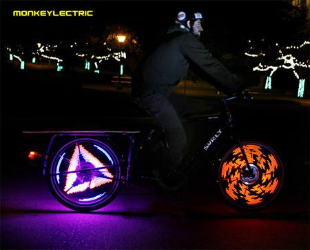 LED Bike Wheel Video Display System Seen On www.coolpicturegallery.net