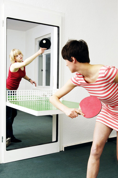 Innovative Ping Pong Door