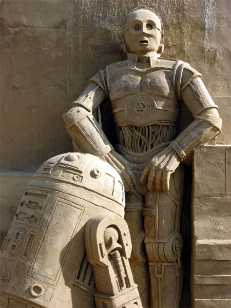 Star Wars Sand Sculpture