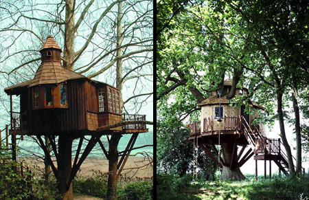 Beautiful Amazon Tree Houses 2 عکسهایی زیبا ازخانه های درختی جالب