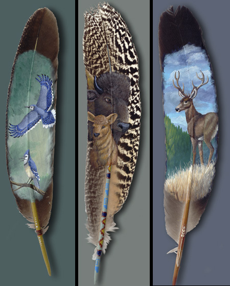 Painted Feathers