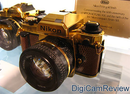 Gold Nikon Camera