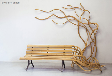 Spaghetti Bench تصاویری از نیمکت های پیچ دار و جالب