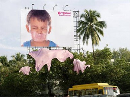 Bubble Gum Billboard Advertisement