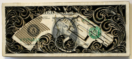 Laser Cut Money Art