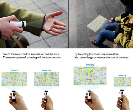 Portable Map Projector Concept راهنمای نقشه بسیار جالب Tafrihi.Com