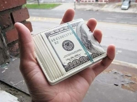 Loaded Hundred Dollar Bill Wallet