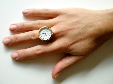 Gold Ring Watch