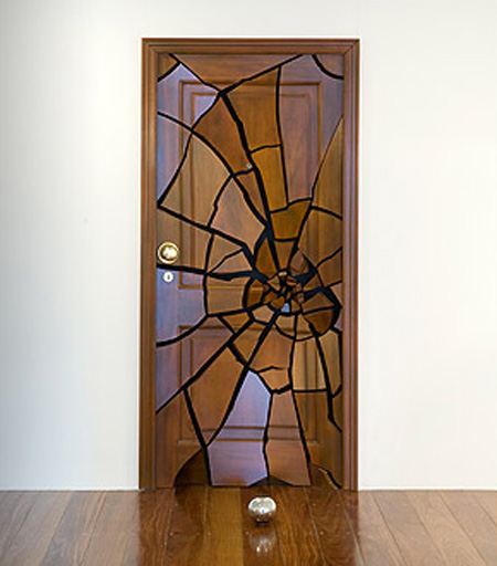 Shattering Door Sculpture