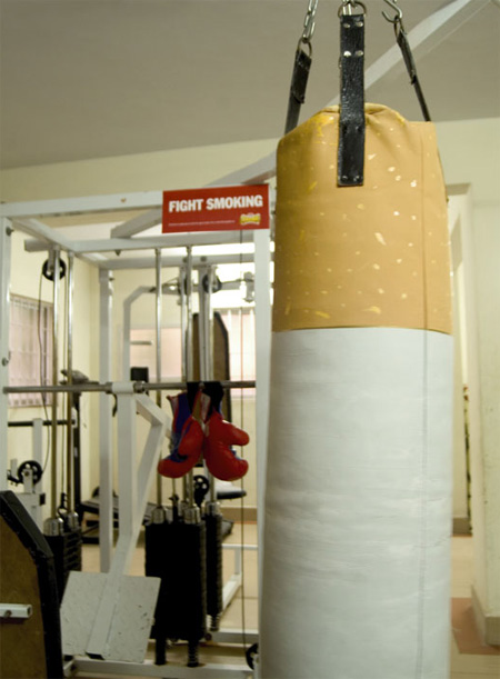 Fight Smoking Punching Bag