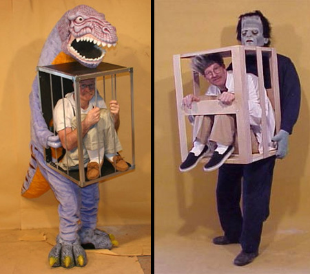 Man in a Cage Costume