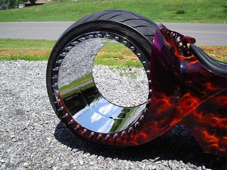 Hubless Motorcycle Wheel