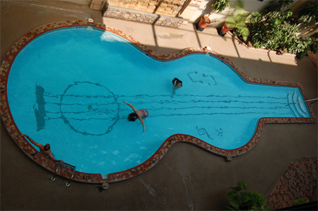 Guitar Shaped Pool