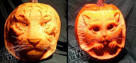 3D Pumpkin Carvings by Scott Cummins