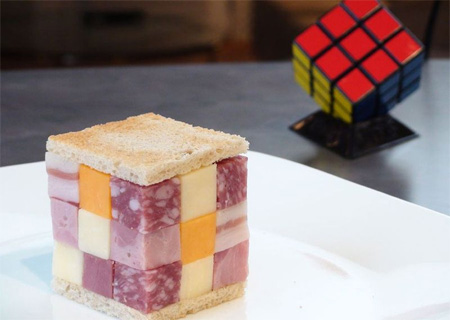 Rubiks Cube Sandwich