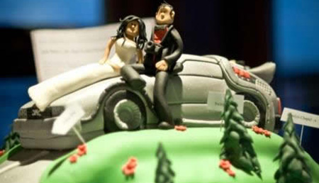 DeLorean Wedding Cake