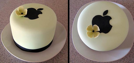 Apple Logo Wedding Cake