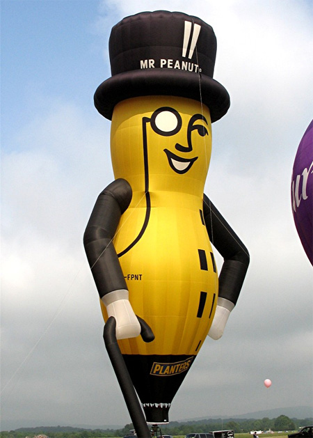 Mr Peanut Hot Air Balloon