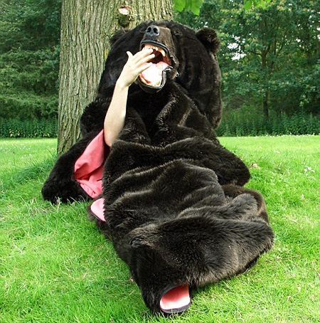 Cool Bear Shaped Sleeping Bag