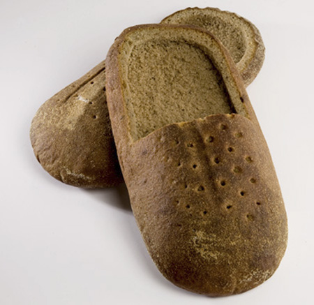 Slip On Shoes Made Out of Bread