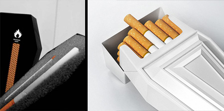 Coffin Shaped Cigarette Packaging