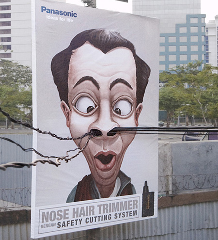 Panasonic Nose Hair Trimmer Ad