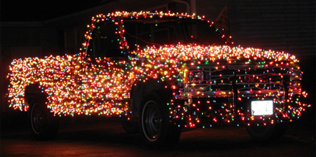 Christmas Truck With 3000 Lights