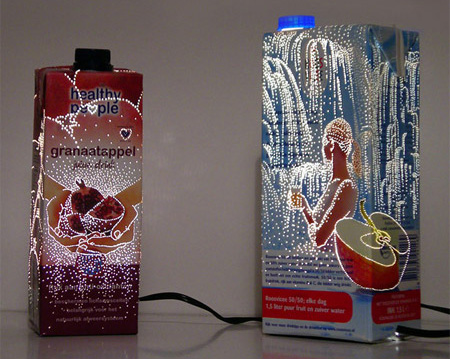 Recycled Food Packaging Lights Seen On www.coolpicturegallery.net
