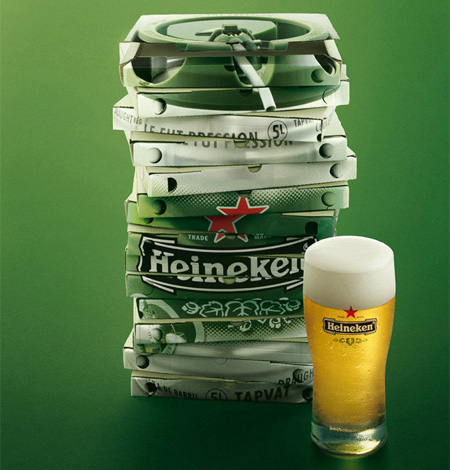 Heineken Pizza Boxes
