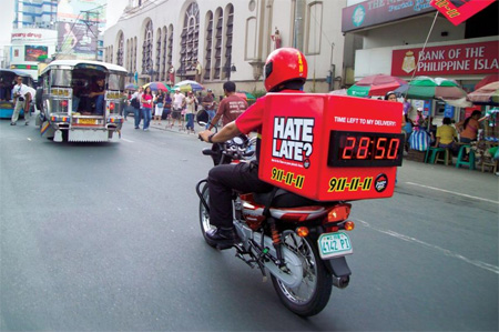 Pizza Hut Bike Clock