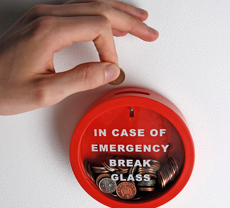 Emergency Break Glass Money Box