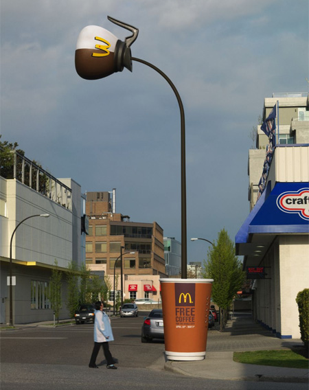 McDonalds Free Coffee Pole