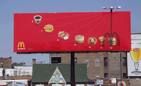McDonalds Sundial Billboard