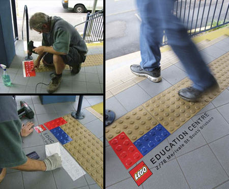 LEGO Pavement Ad