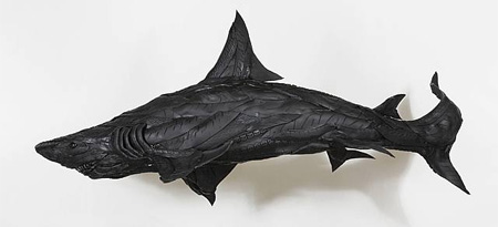 Shark Tire Sculpture