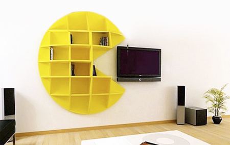 Pac-Man Bookcase