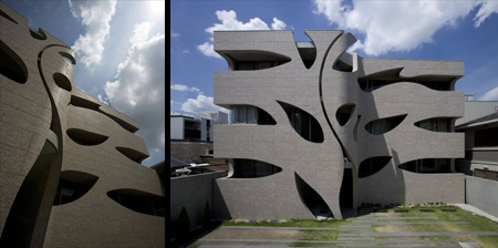 شکل استثنایی و دیدنی یک ساختمان در ژاپن