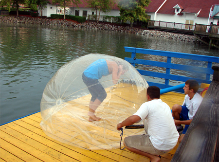 Inflatable Ball for Walking on Water