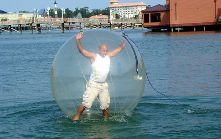 Air Ball for Walking on Water