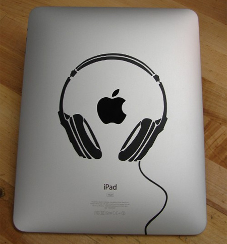 Headphones iPad Sticker